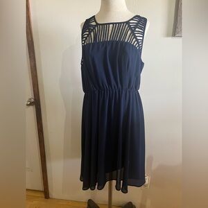 Elegant Navy Blue Dress